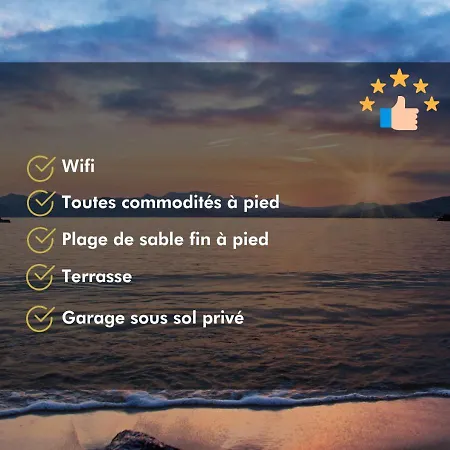 T2 Evasion Azur- 4 Pers,150 Mer, Terrasse, Parking - Capitalchic Services